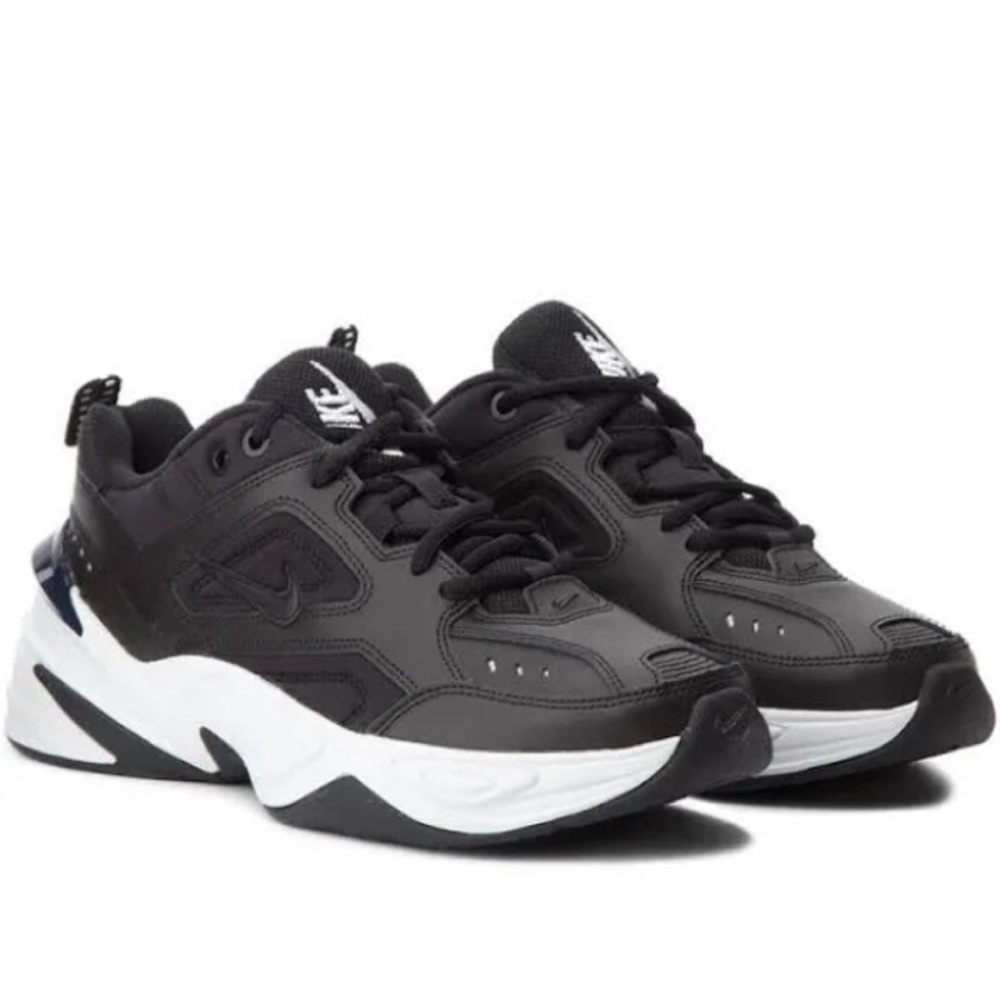LIKE NEW NIKE M2K Tekno Sneaker in Black Leather